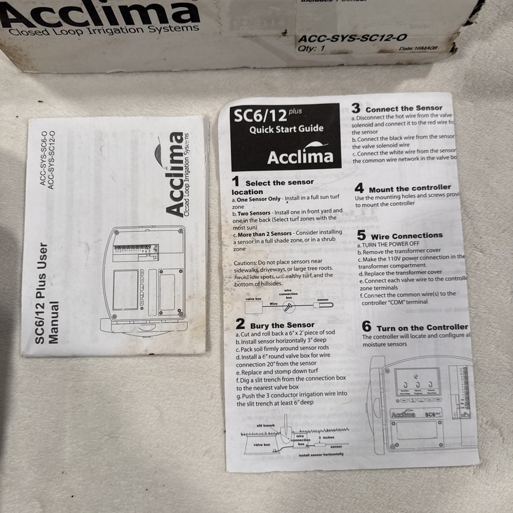 Acclimate Closed Loop Irrigation System S12 Plus 12 Zone Irrigation