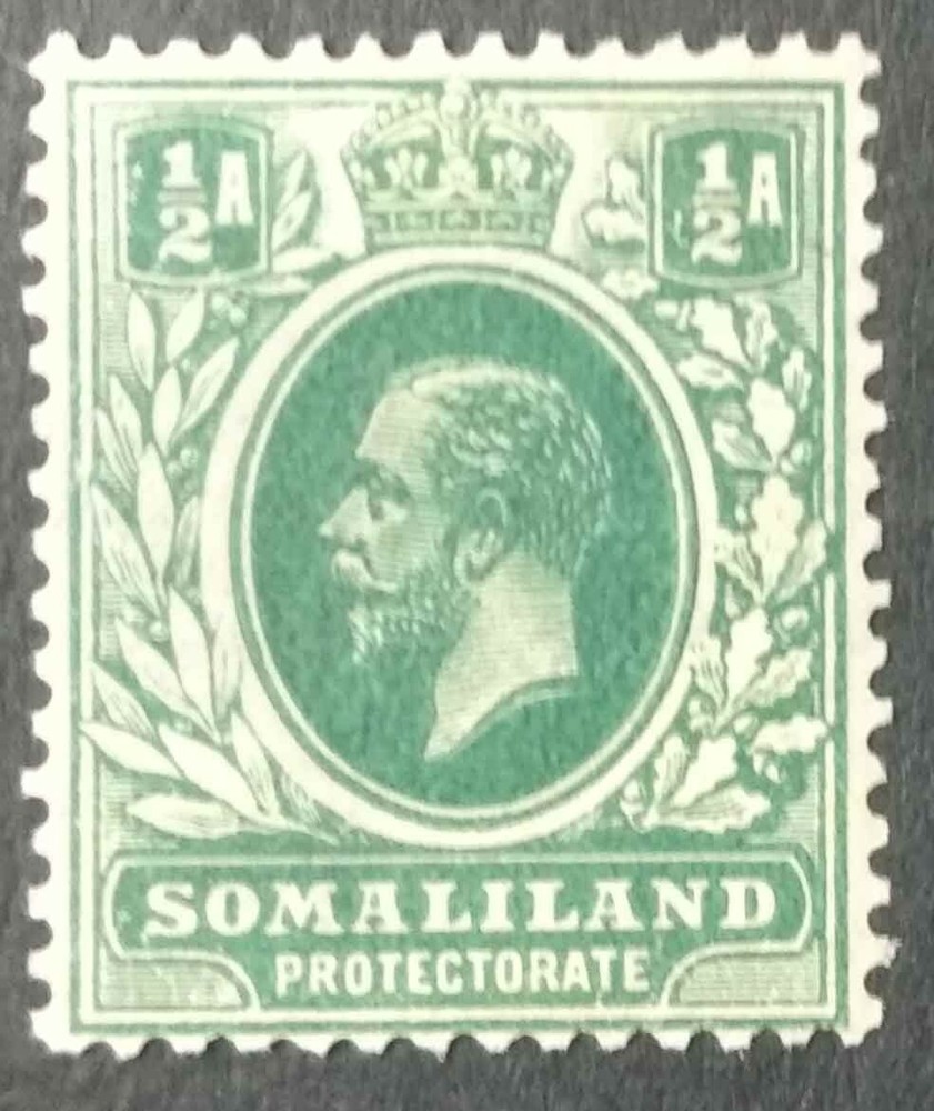 Somaliland Protectorate KG V 1/2 A Mint Hinged Stamp
