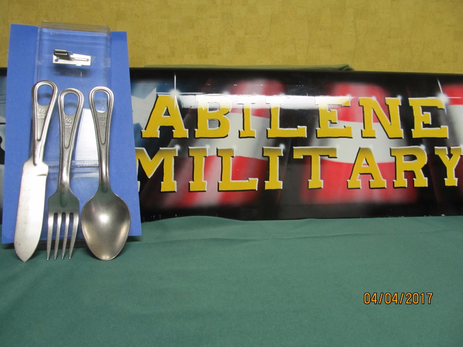 Military Mess Kit Utensil Set Knife Spoon Fork P38 C Ration Scout Camping Issue