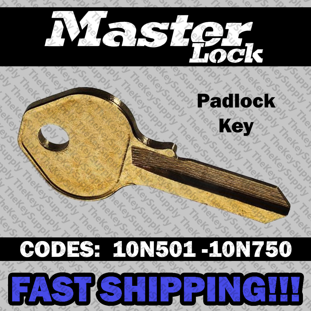 Master Lock Padlock Replacement Key Cut to Your Code 10N501 - 10N750
