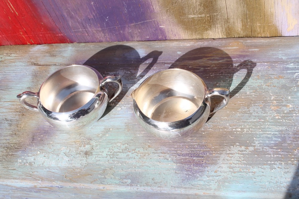 Silverplate Cream & Sugar Set