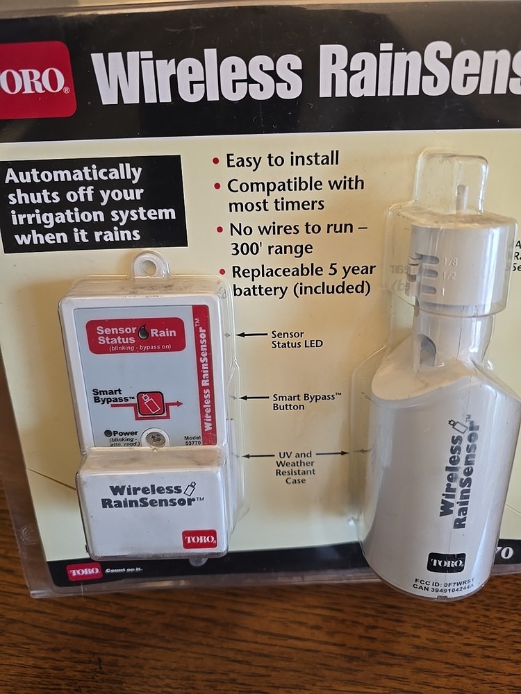 Toro 53770 Wireless Rain Sensor System – Irrigation Shut-Off – New in Box