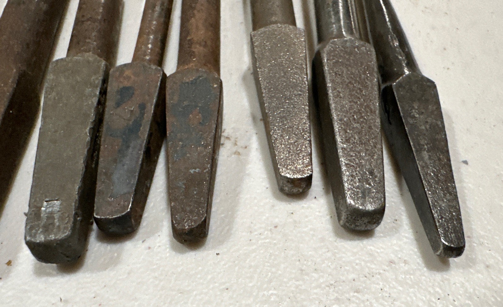 Lot of 11 Mixed Auger Brace Drill Bits & Drivers Flatheads Countersink Twist