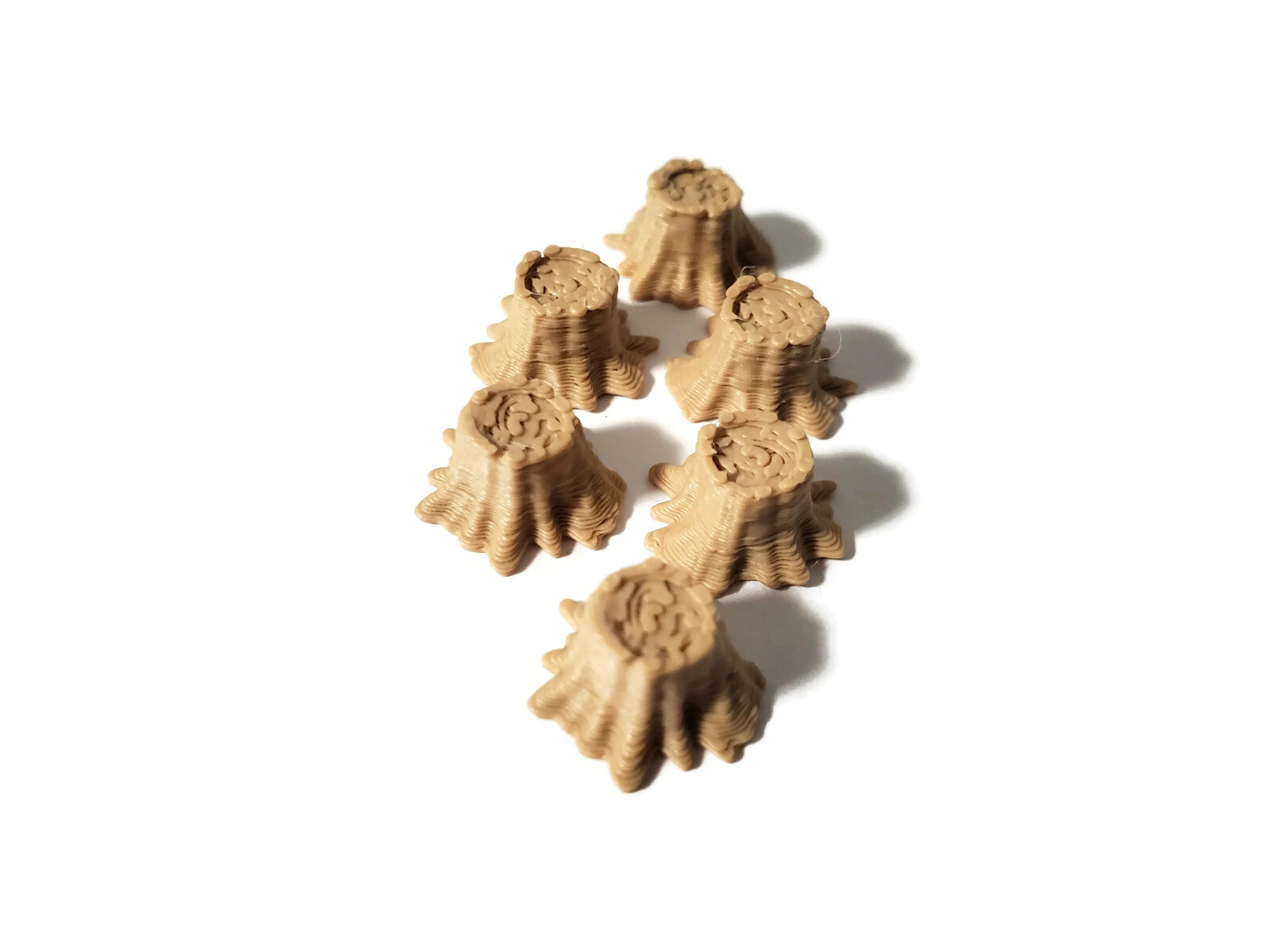 Miniature Tree Stumps 28mm (13pc) Set RPG Wargaming Terrain Scatter 28mm Scaled