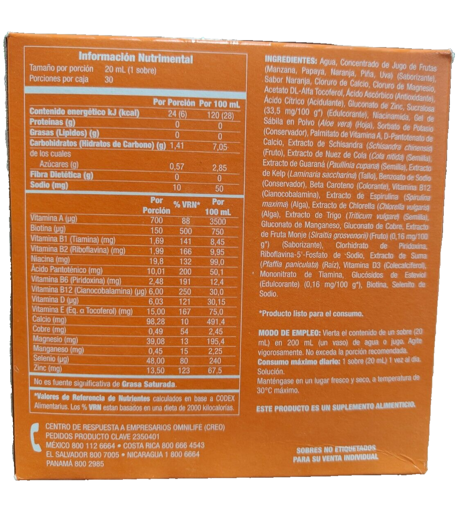 OmniPlus Naranja Evolution 1 Box $ Free Shipping $