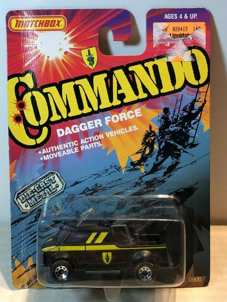 MATCHBOX MB21 CHEVY BREAKDOWN VAN *RARE CHROME HUBS* COMMANDO DAGGER FORCE