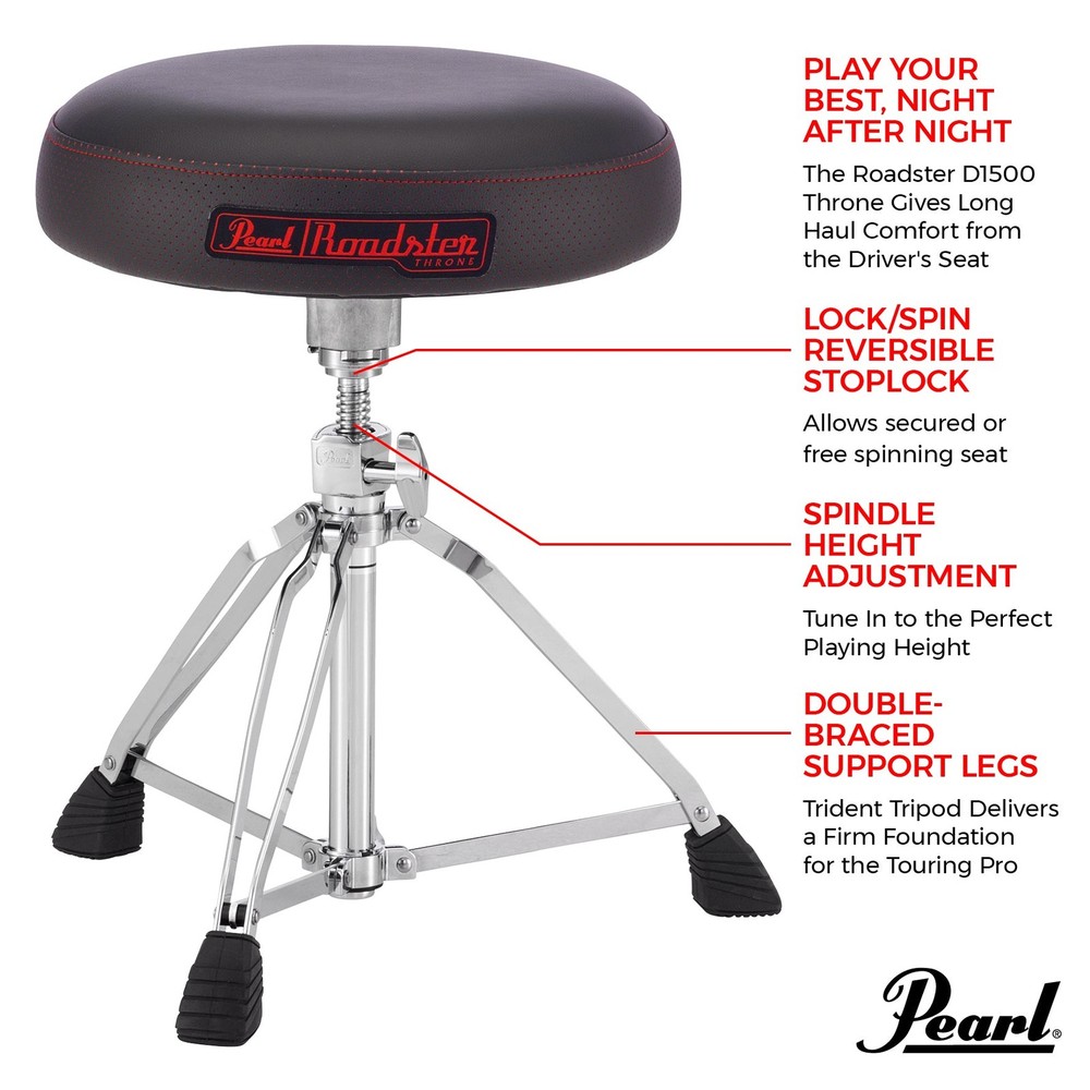 Pearl Roadster D1500 Multi-Core Donut Throne Black