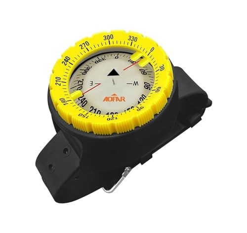 Dive Compass AF-Q60A Waterproof, Durable, Compact. Wrist Strap Type Compass