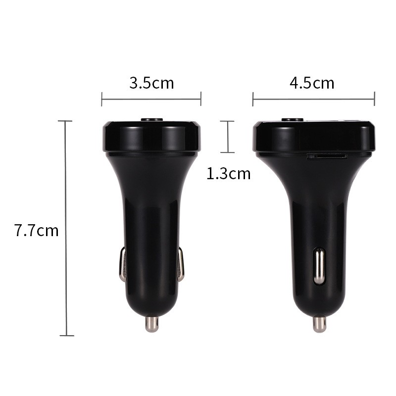 Car 2-Port USB Charger Bluetooth FM Transmitter Wireless Adapter MP3 Radio