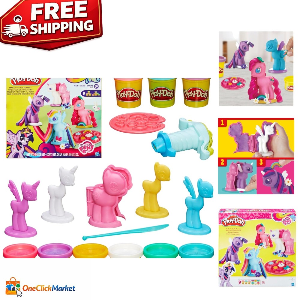 Educational Play-Doh Make & Style Ponies Set for Ages 2+ – Creative Expression
