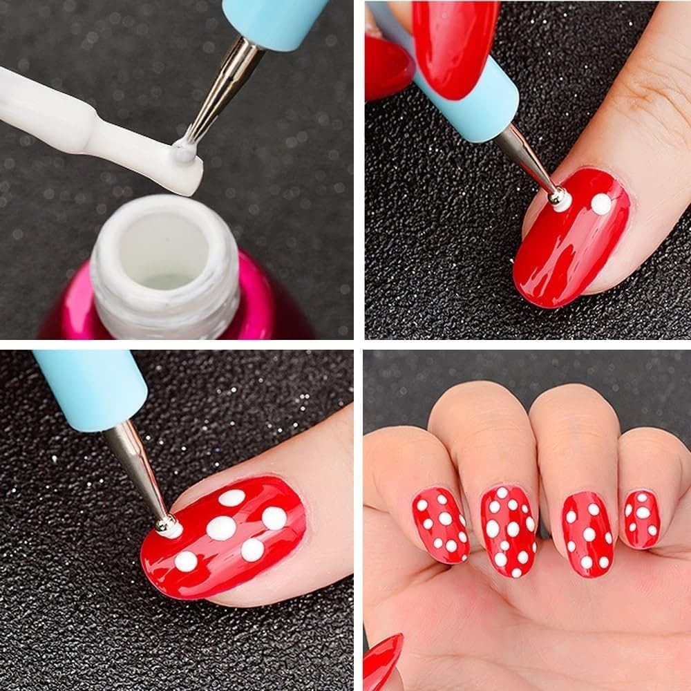 Clay Dotting Tools Set Ceramic Polymer Silicone Embossing Dotting Needles