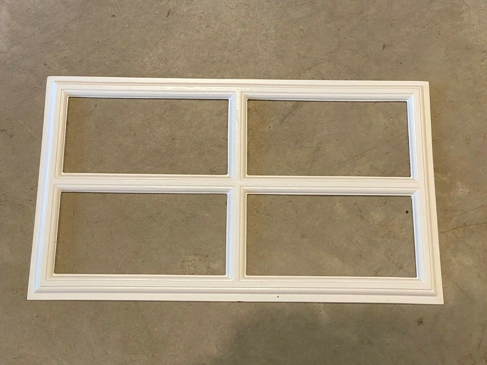 4 Amarr Stockton White Replacement Inserts for Short Panel Amarr Garage Doors