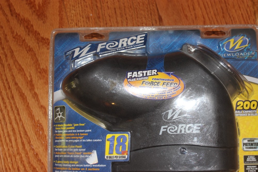 VIEWLOADER VL FORCE ELECTRONIC PAINTBALL LOADER HOPPER 200 Round New Sealed