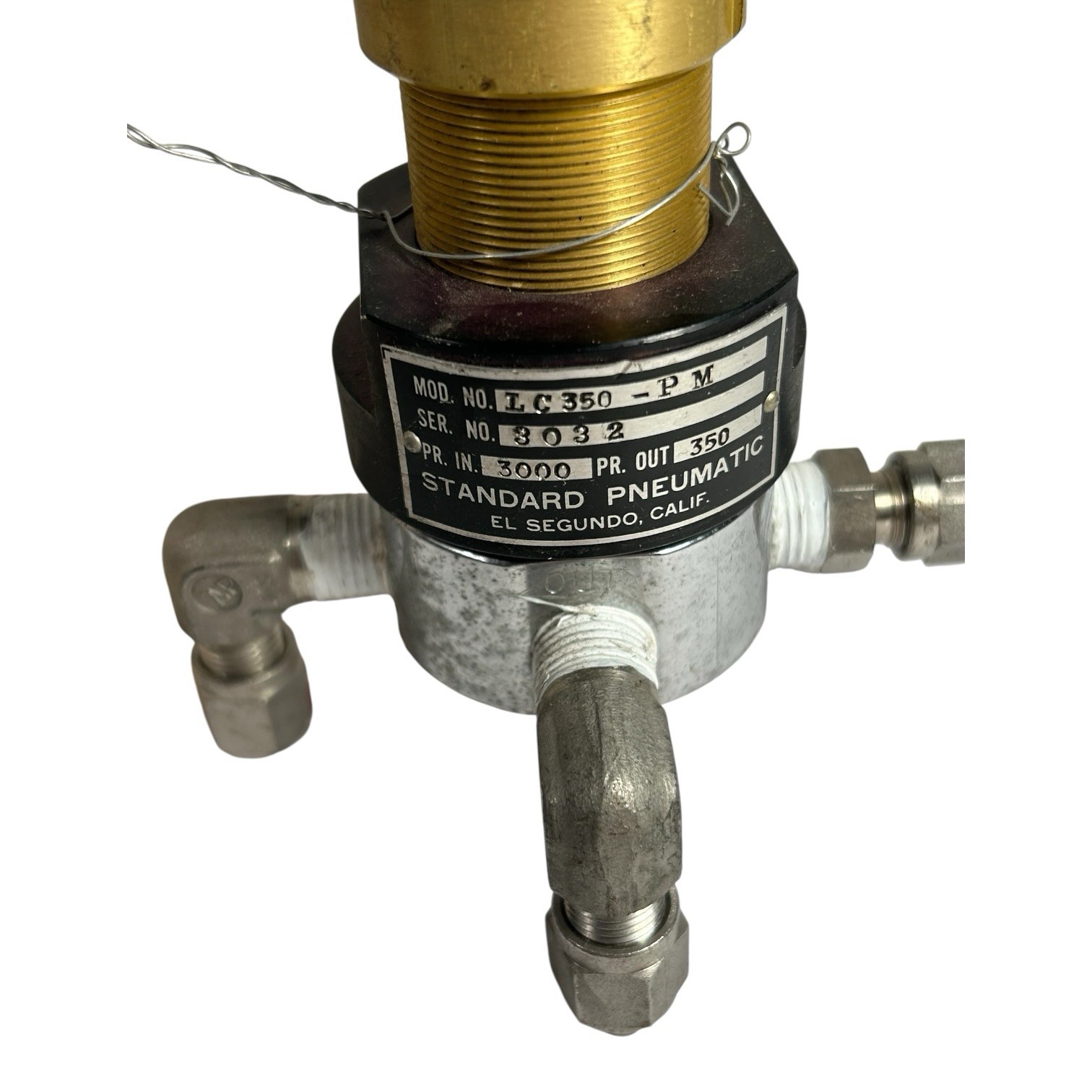 Vintage NASA Authentic Space Shuttle Pneumatic Regulator Standard Pneumatic