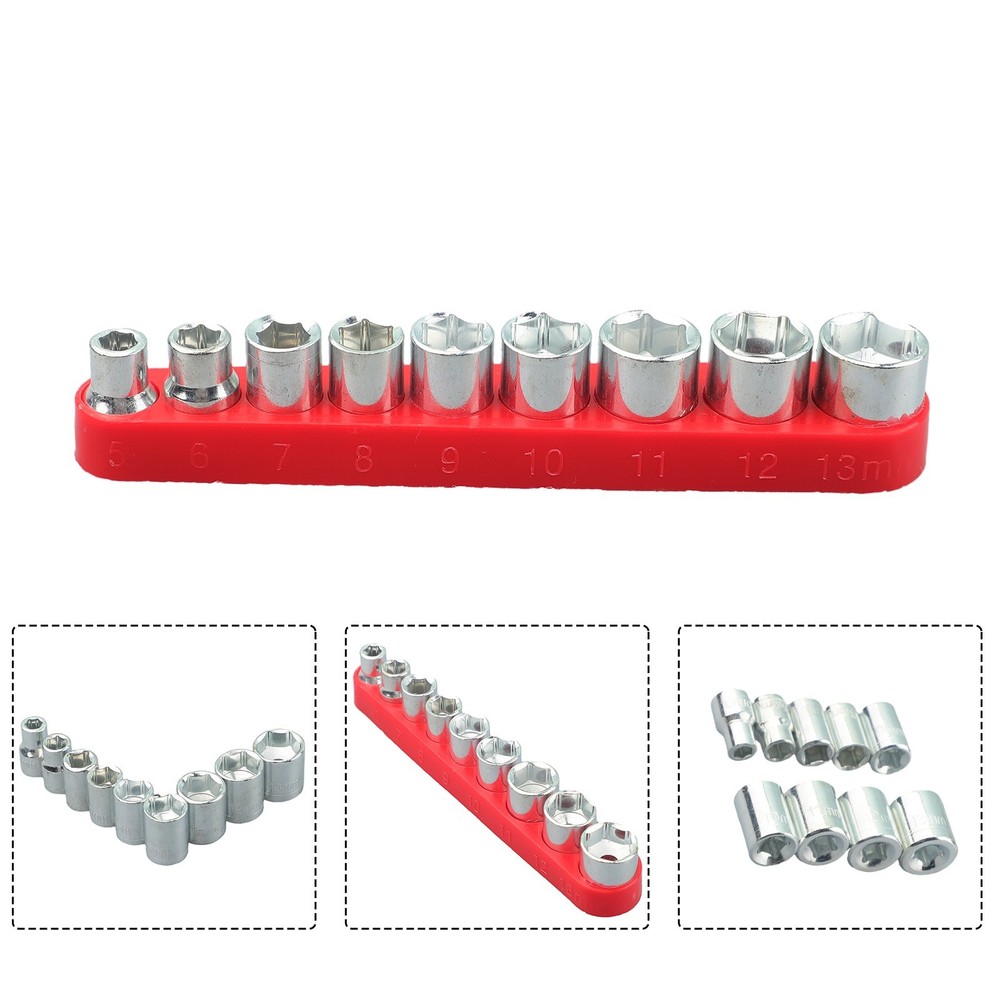 9 Pieces/set Hexagon Key Socket Combination 1/4 Inch Handle Hexagon Socket
