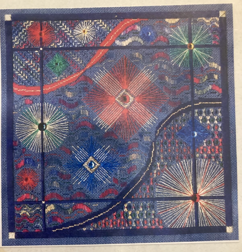 Laura J Perin Designs Independence Day Needlepoint Pattern only + sequins #IC007