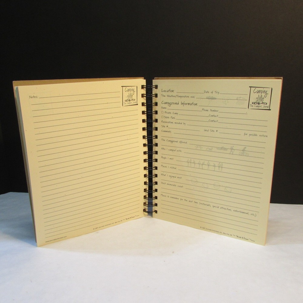 Camping Journal ~ Adventure Memories Log Book