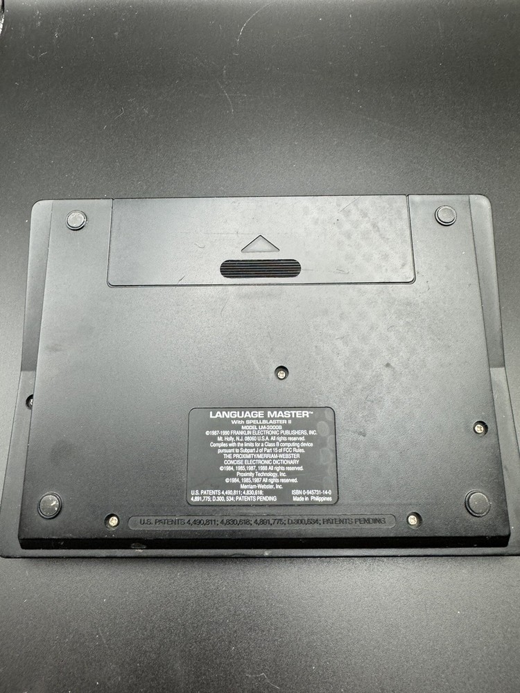 Franklin Language Master 3000 Electronic Dictionary Thesaurus See Description