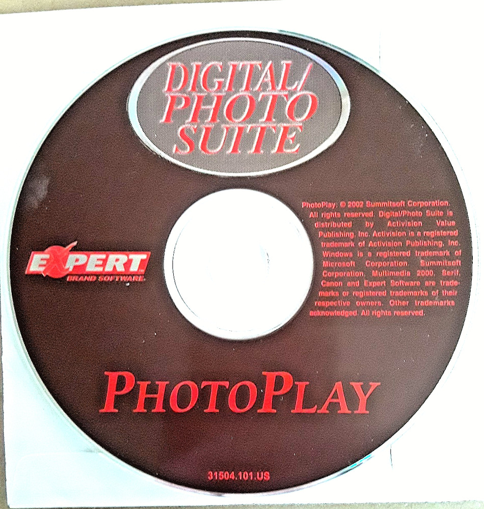 2002 Original "PhotoPlay" CD from Expert Software/Summitsoft