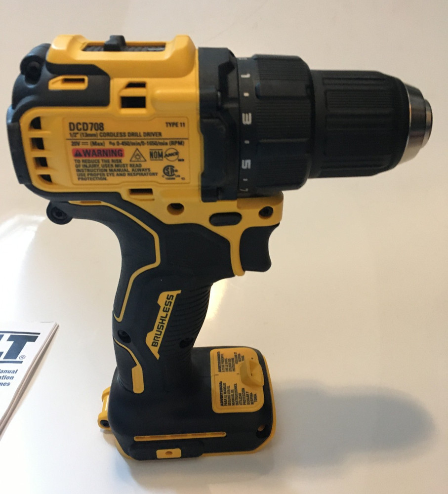 DEWALT DCD708B ATOMIC 20V MAX Brushless Cordless 1/2" Drill/Driver - Tool Only