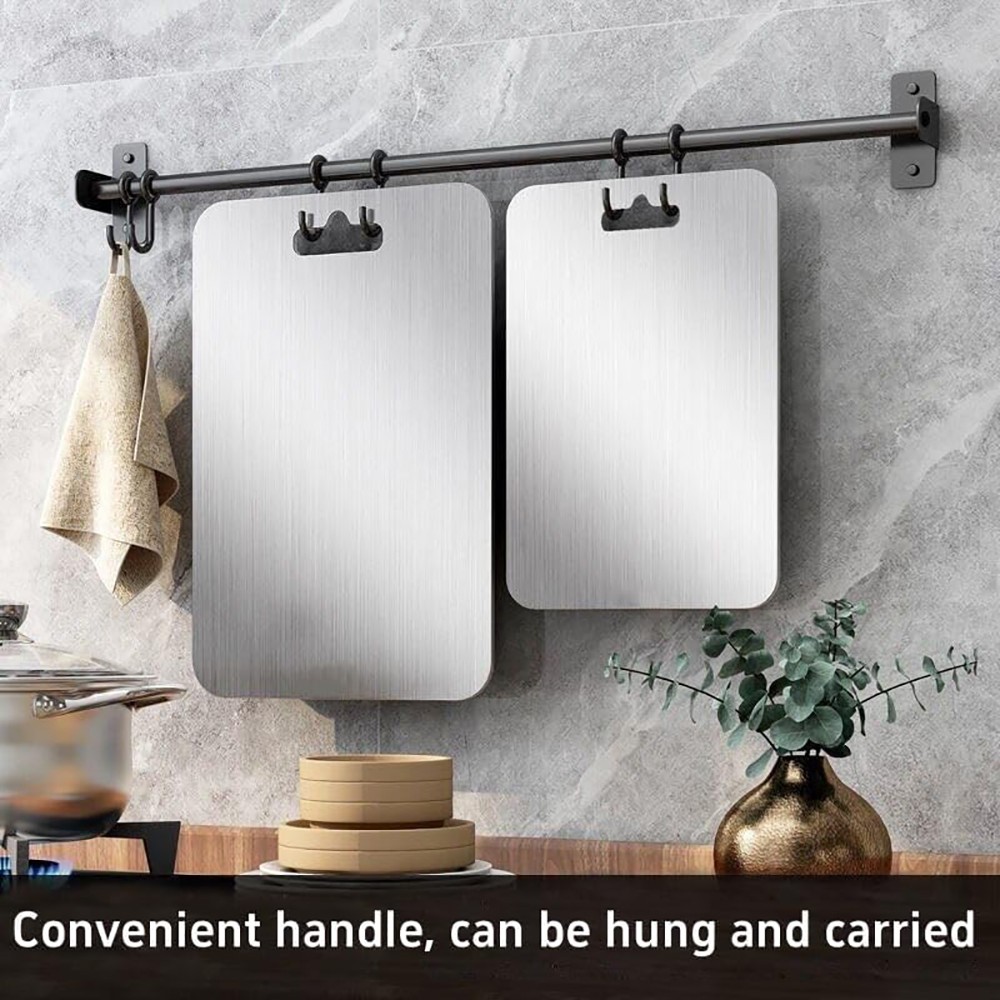 Titanium Cutting Board Double-Sided Titanium Cutting Boards for Kitchen Camping