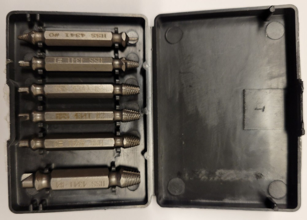 6 PCS Screw Extractor Set HSS