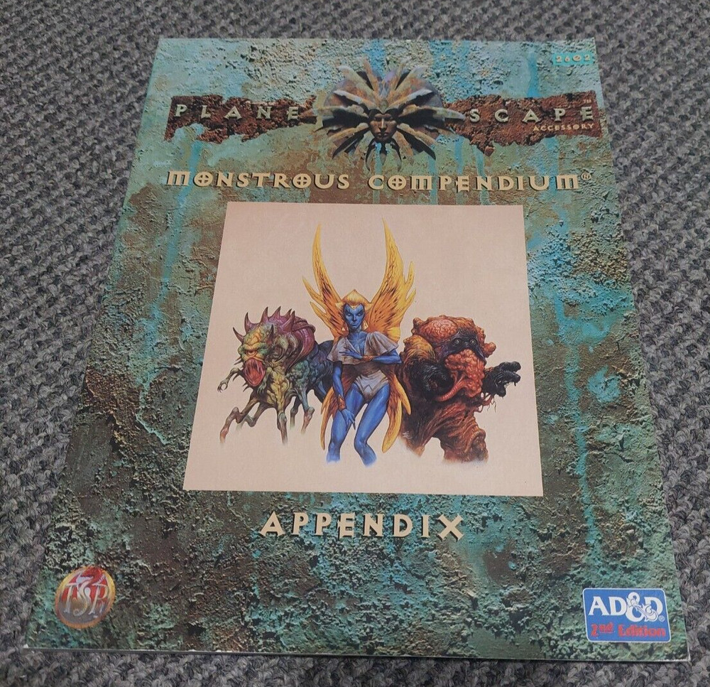 Planescape Monstrous Compendium Appendix - Advanced Dungeons & Dragons TSR 2602