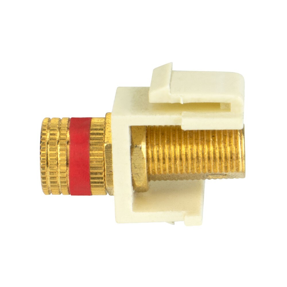 Skywalker Keystone Audio Binding Post Insert (Red Band, Light Almond)