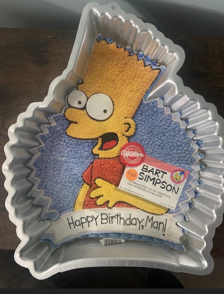 Bart Simpson  Wilton Vintage 1990, With Original Insert. Excellent Condition