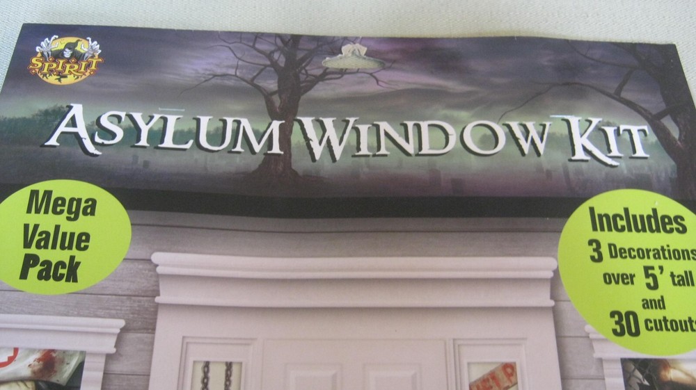 Spirit Halloween ASYLUM Window Kit, Mega Value Pack