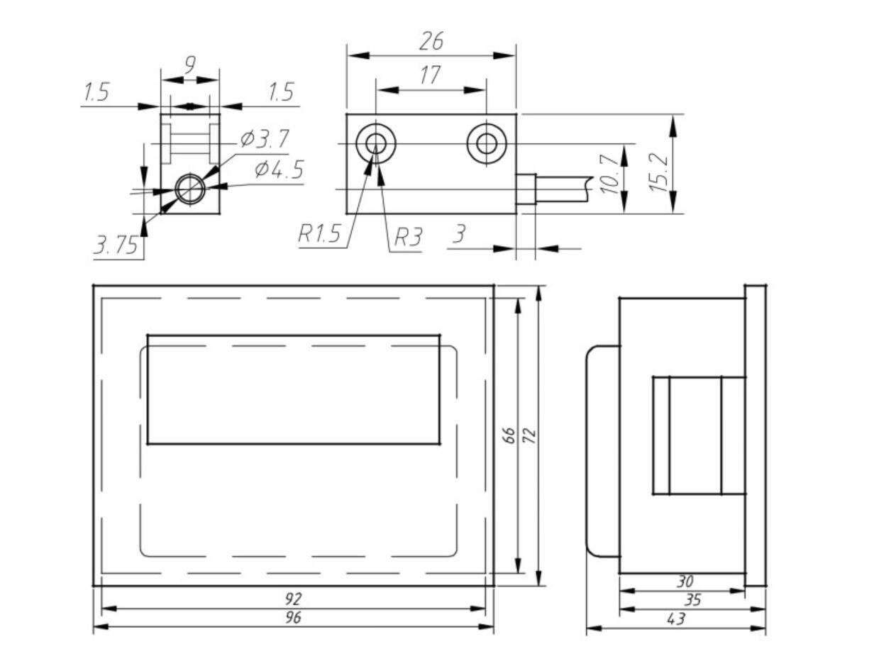 LP20E 2 Axis Digital Display DRO Magnetic Sensor Tape Displacement Readout Scale