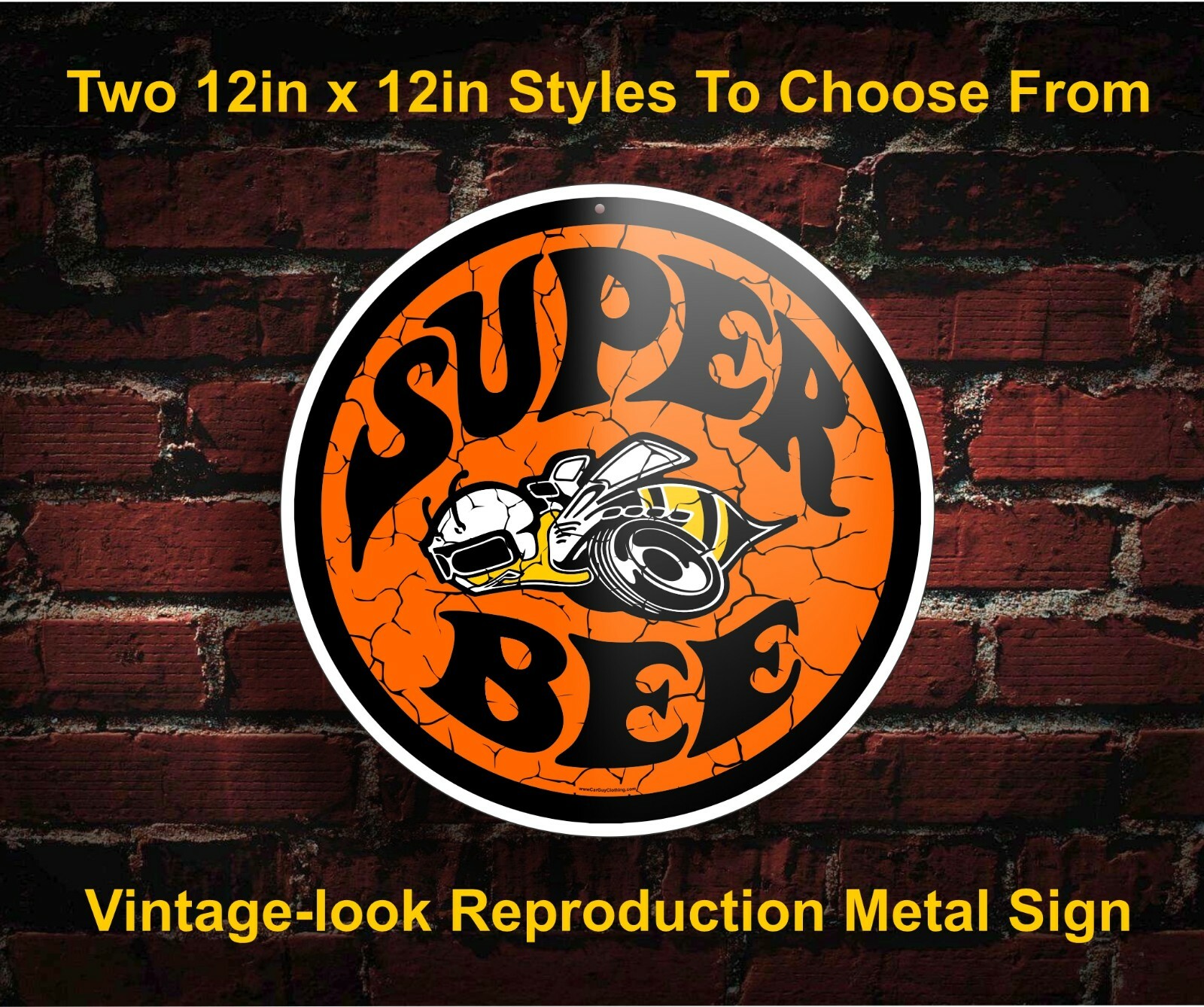 Dodge Super Bee Metal Garage Wall Signs