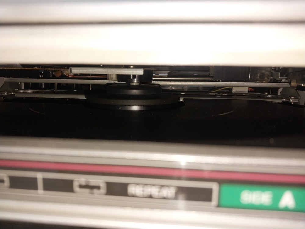 Vintage Sharp Automatic Turntable Front Loading Plays Both Sides RP-116 Japan