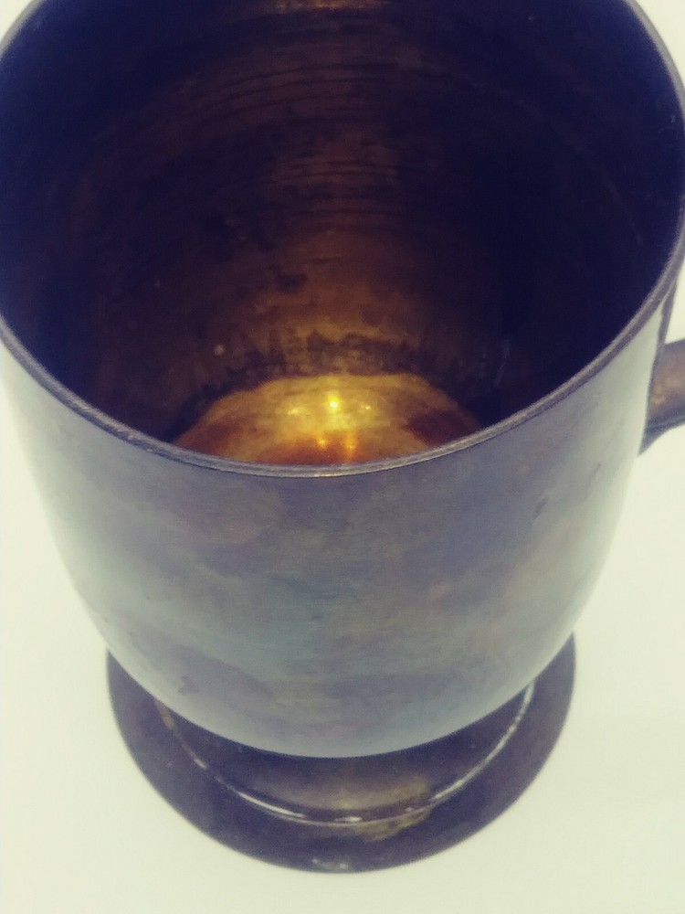 Bronze Cup Antique Unmarked Decor Display Middle Eastern