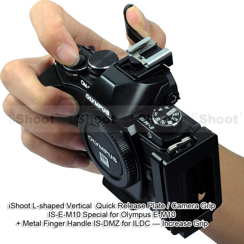 Separable Quick Release Plate Camera Holder Grip for Ball head Olympus E-M10