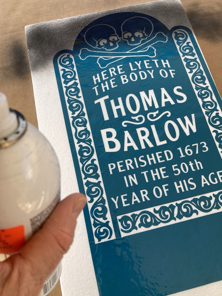 HALLOWEEN TOMBSTONE CUSTOM Vinyl Pattern