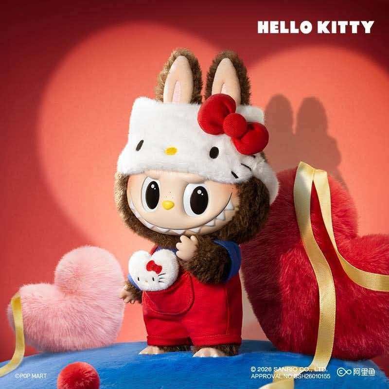Authentic The Monsters X Hello Kitty Figure Plush Toy Gift New 14.96inches