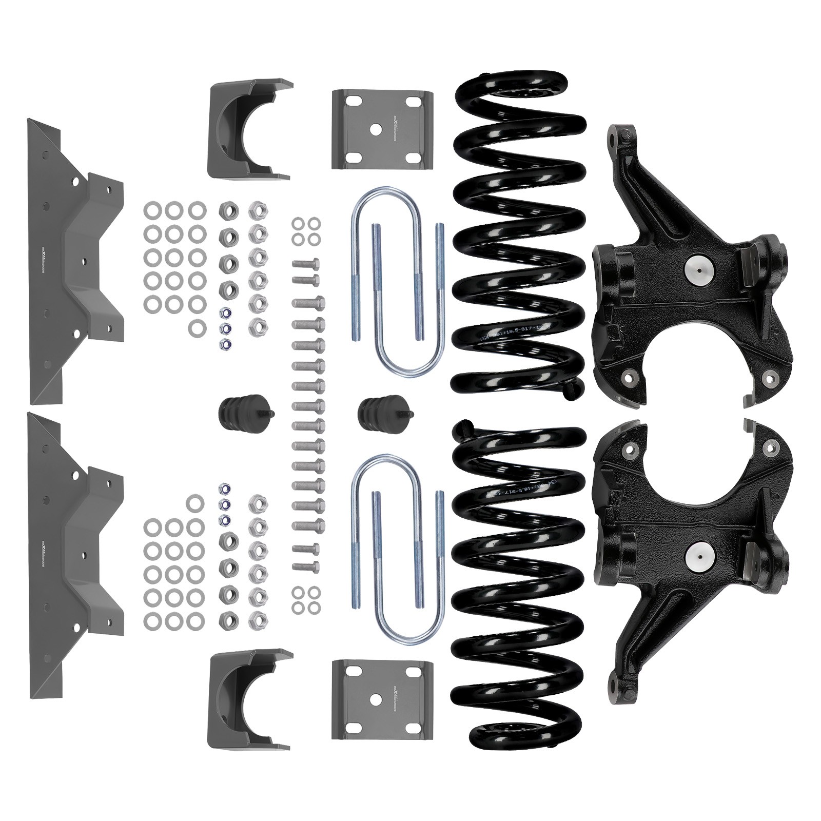 4" / 6" Lowering Drop Kit 1.25" Rotors Coil Spring For Chevy/GMC C10 C15 73-87