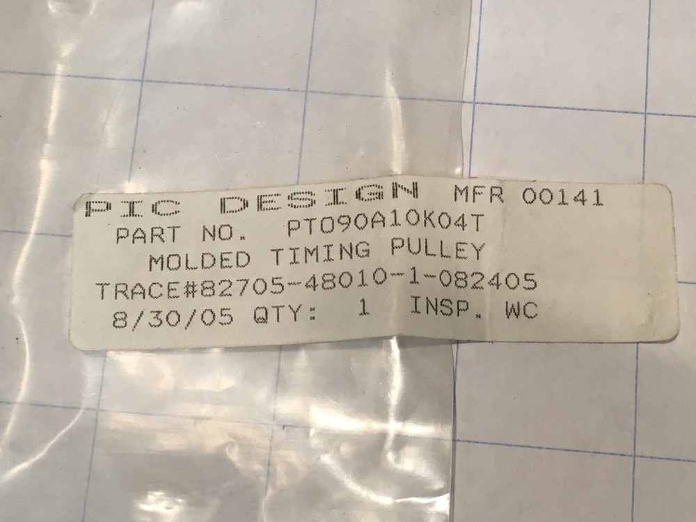 PIC DESIGN : Timing Pulleys : PT090A10K04T