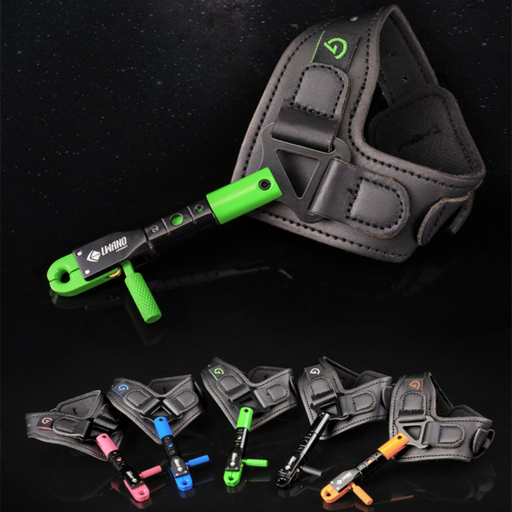 Compound Bow Release Aids Adjustable Thumb Gripper Caliper Hunting Shooting