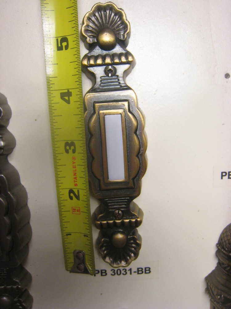 Teiber CRAFTMADE #PB3031-BB Doorbell Pushbutton Burnished Brass With Light