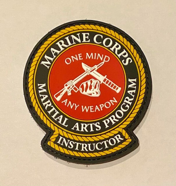 United State Marine Corps -USMC MCMAP Instructor Rubber Patch And Keychain Combo