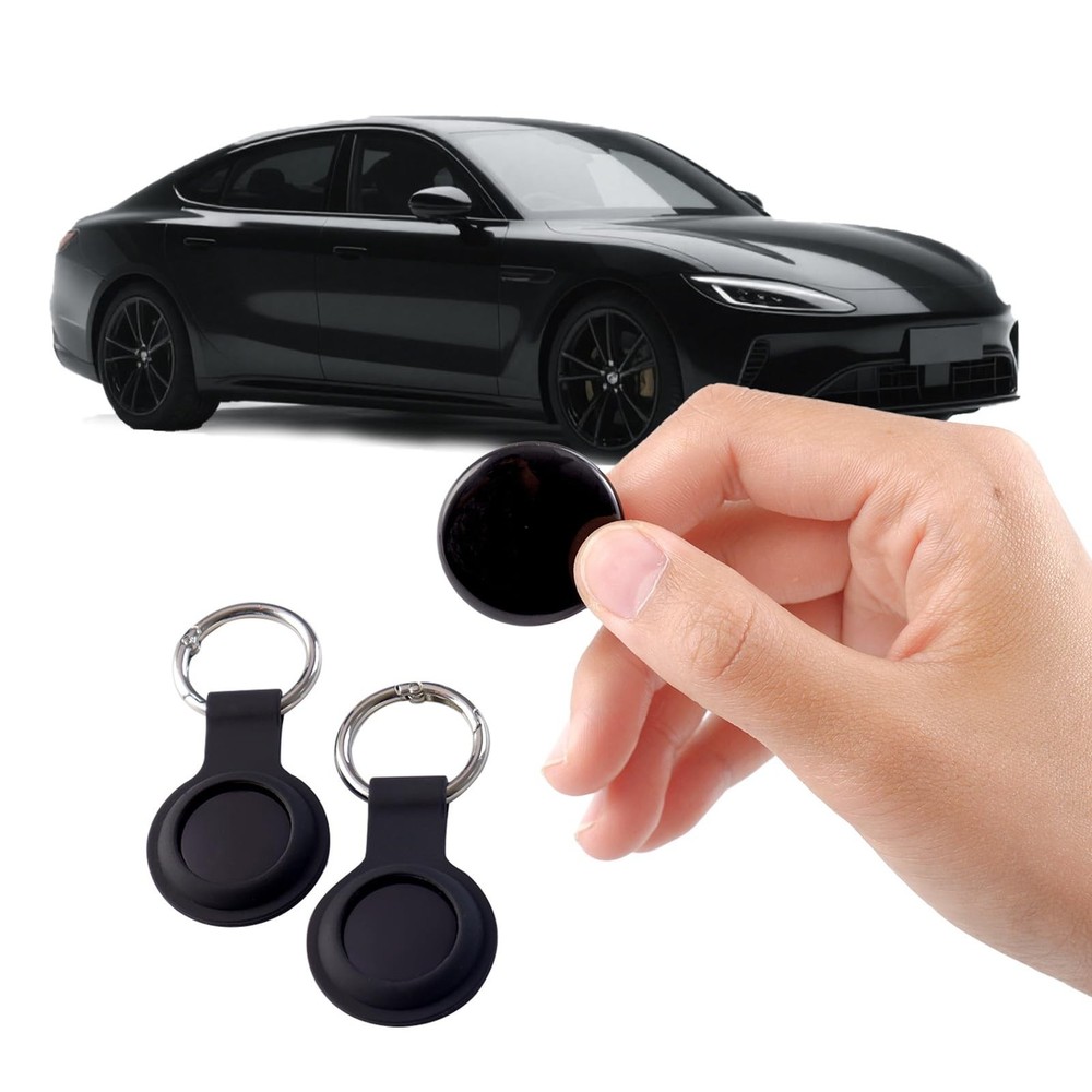 2 Pack GPS Tracker and 2 Keychains for Vehicles Work with Find My (iOS Only) ...