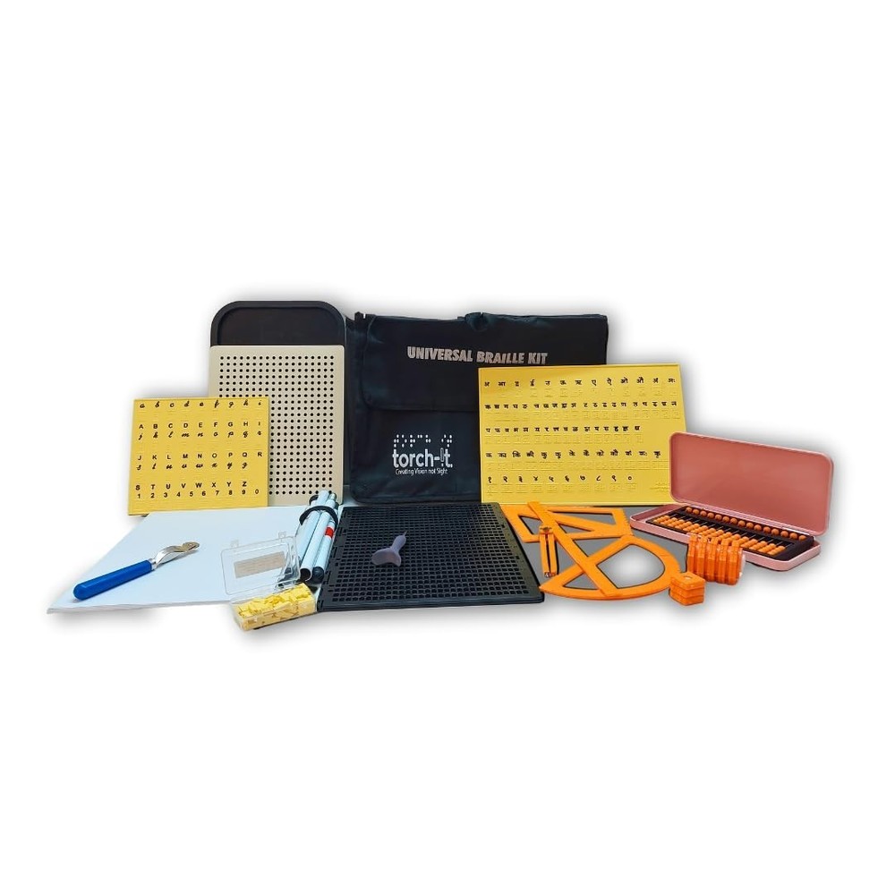 Universal Braille Kit for Blind Students to Learn and Write in Braille