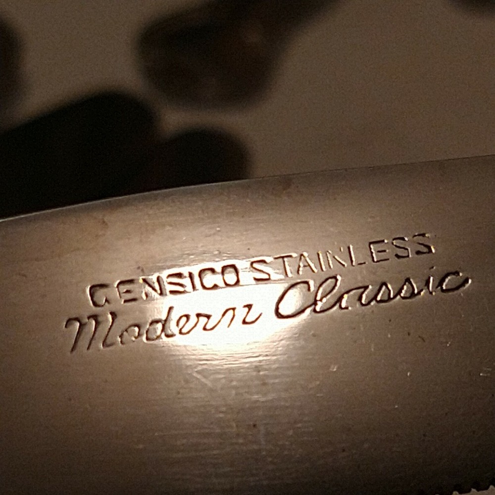 Gensico 42 pc Set Modern Classic Flatware Stainless Japan