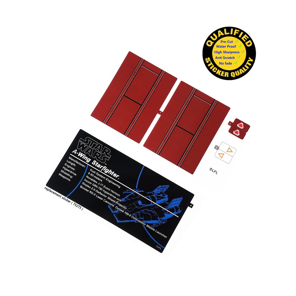 Replacement sticker for set 75275 Precut sticker