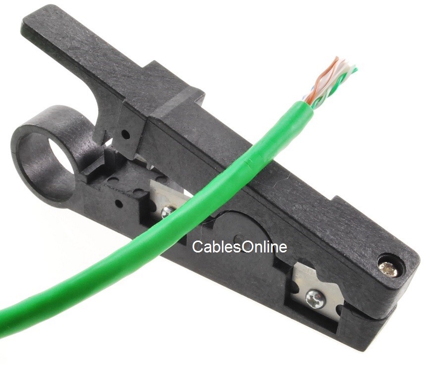 Adjustable Cable Jacket Stripper for UTP/STP, Round, Flat Wire, TL-405