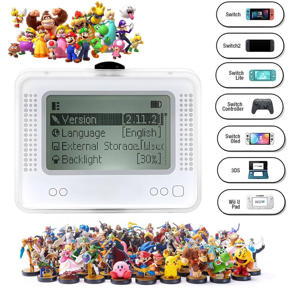 Amiibo NFC Tag Emulator Bluetooth-Compatible Emulator for Nintendo Switch 1 & 2