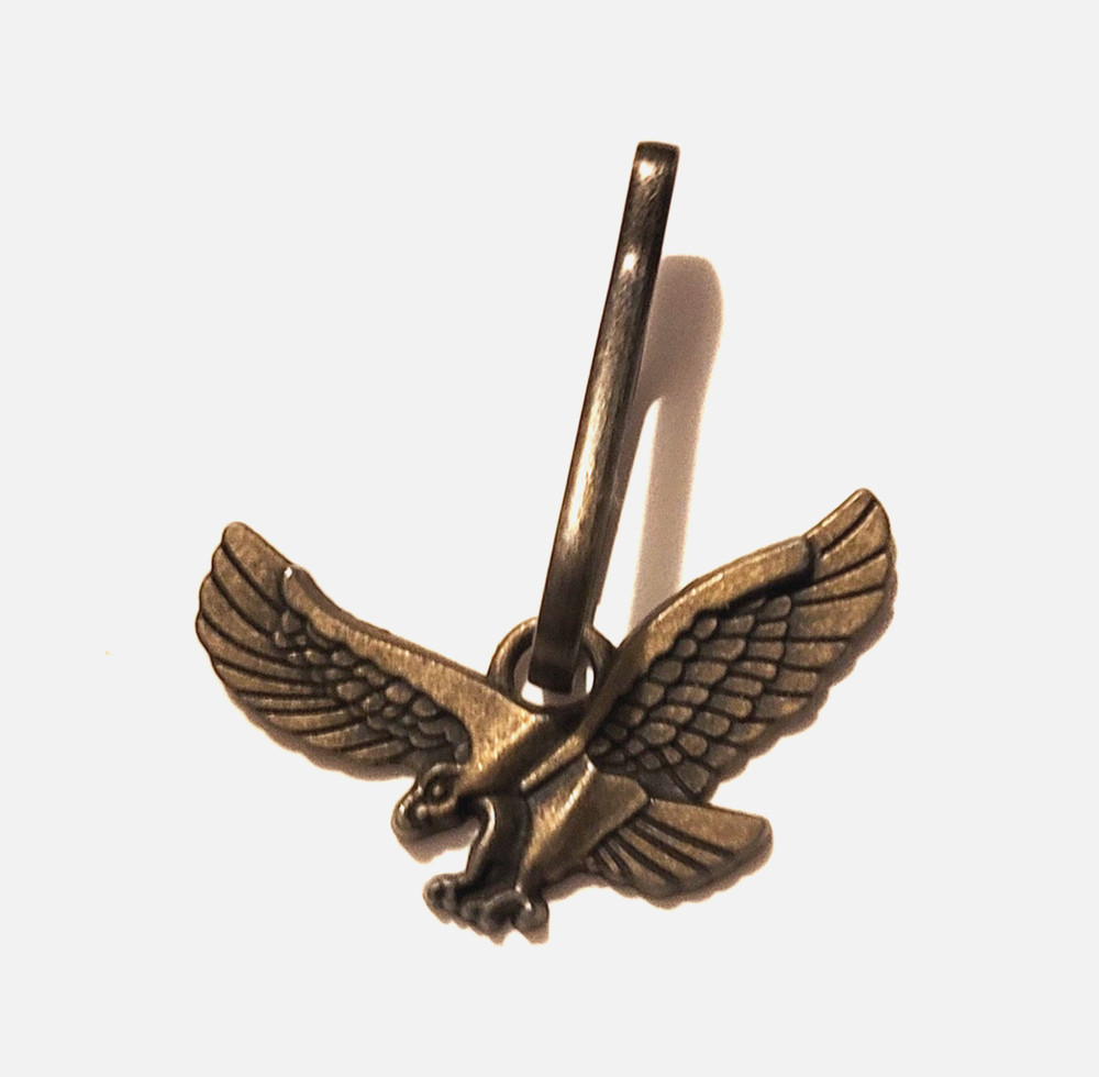 Vintage Bronze Eagle Zipper Pull