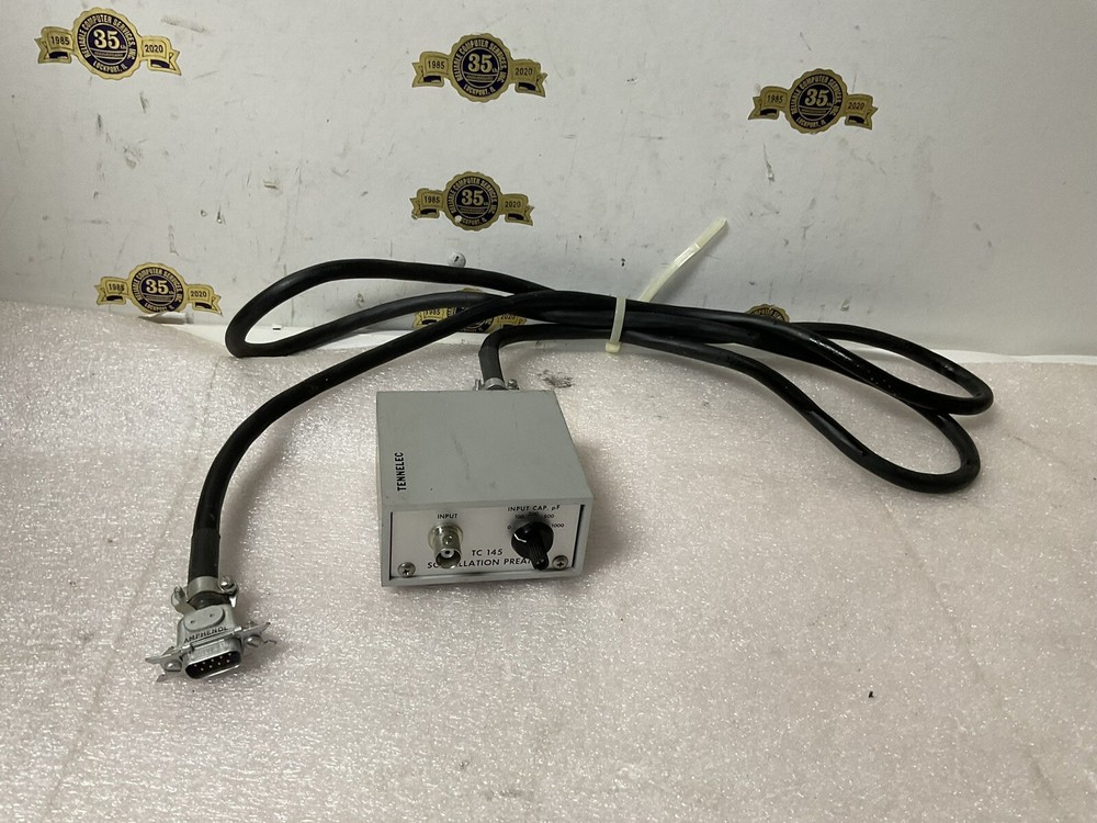 TENNELEC NIM computer module model # TC 145 Scintillation Preamp Amphenol cable